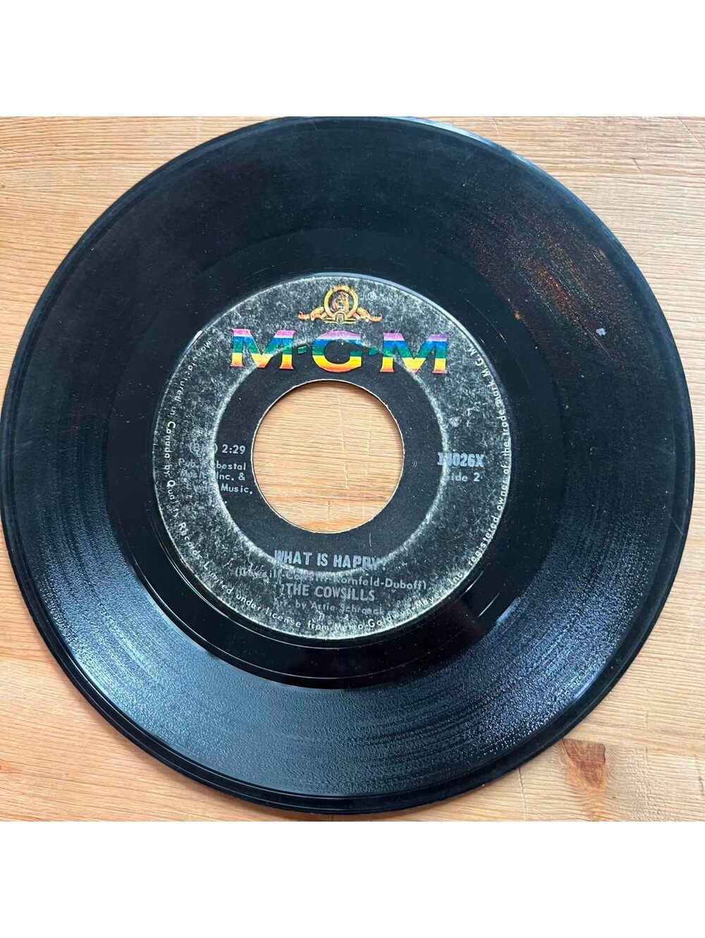 The Cowsills - What is Happy?/Hair 45rpm VG+ R10